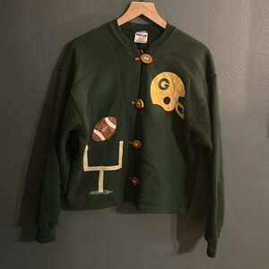Handmade Green Bay Packers Sweatshirt women’s medium